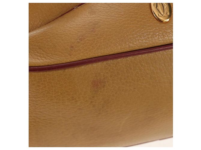 Cartier Borsa a spalla in pelle beige Auth 151907 - vista 6