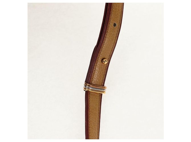 Cartier Borsa a spalla in pelle beige Auth 151907 - vista 9