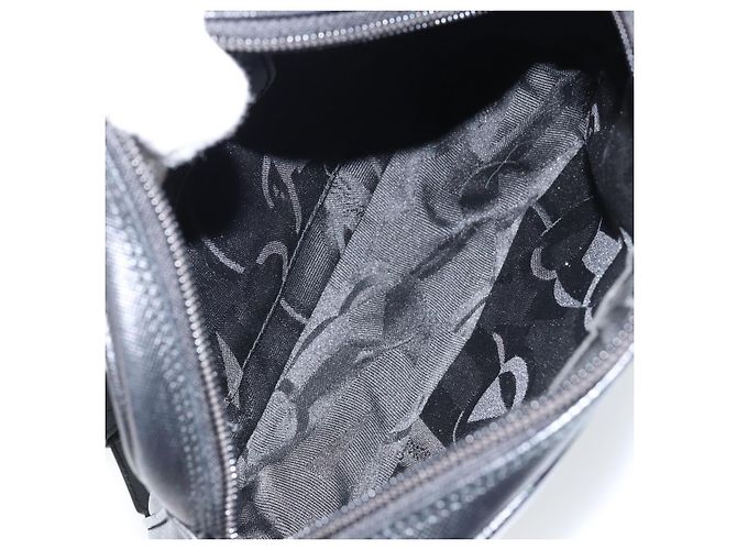 Borsa a Spalla in Pelle Nera Salvatore Ferragamo Auth 151842 Nero - vista 11