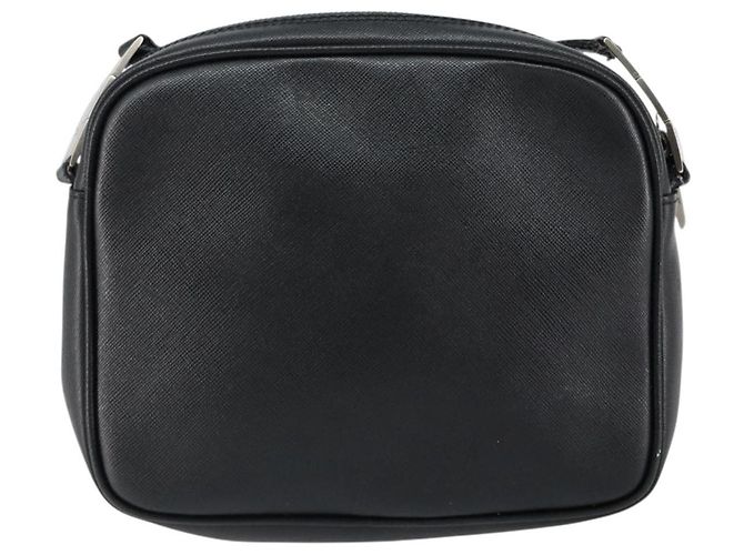Borsa a Spalla in Pelle Nera Salvatore Ferragamo Auth 151842 Nero - vista 2