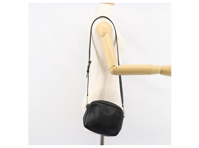 Borsa a Spalla in Pelle Nera Salvatore Ferragamo Auth 151842 Nero - vista 20