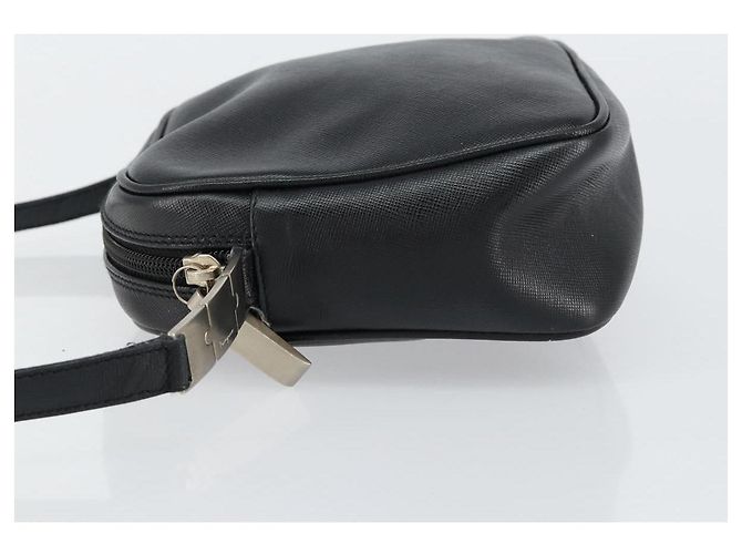 Borsa a Spalla in Pelle Nera Salvatore Ferragamo Auth 151842 Nero - vista 4