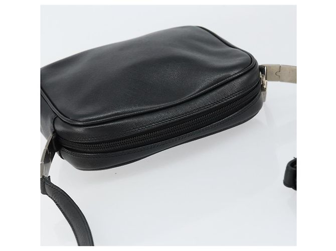 Borsa a Spalla in Pelle Nera Salvatore Ferragamo Auth 151842 Nero - vista 6