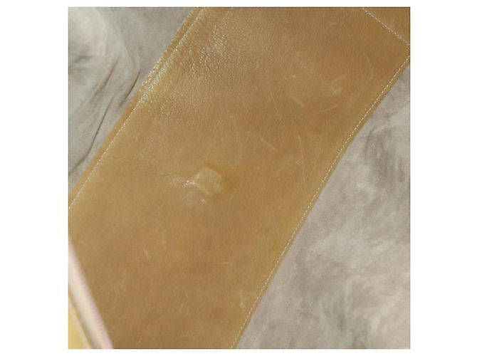 Borsa a mano LOEWE Anagram Amazonas in pelle Beige Gold Auth 151947 D'oro - vista 11