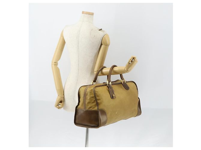 Borsa a mano LOEWE Anagram Amazonas in pelle Beige Gold Auth 151947 D'oro - vista 20