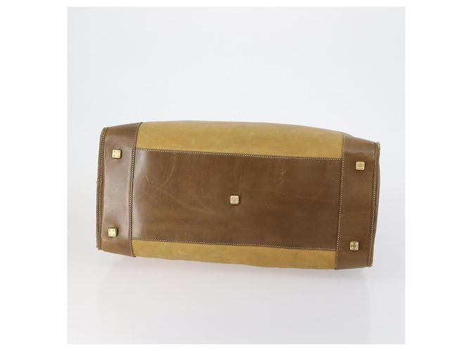 Borsa a mano LOEWE Anagram Amazonas in pelle Beige Gold Auth 151947 D'oro - vista 5