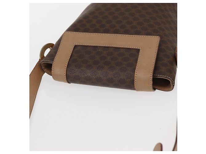 Céline Borsa a spalla circolare in tela Macadam CELINE in pelle PVC marrone oro Auth 153927 D'oro - vista 7