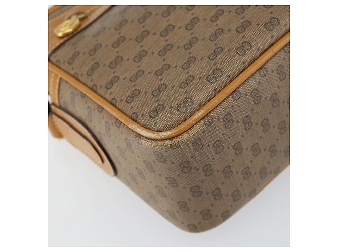 Gucci Borsa a Spalla Micro GG Supreme PVC Beige Oro 001 113 0942 Auth ep12096 D'oro - vista 11