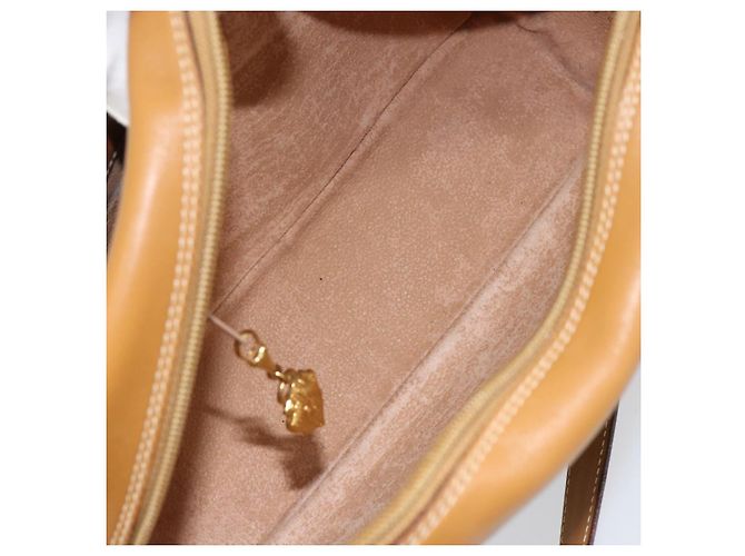 Gucci Borsa a Spalla Micro GG Supreme PVC Beige Oro 001 113 0942 Auth ep12096 D'oro - vista 17