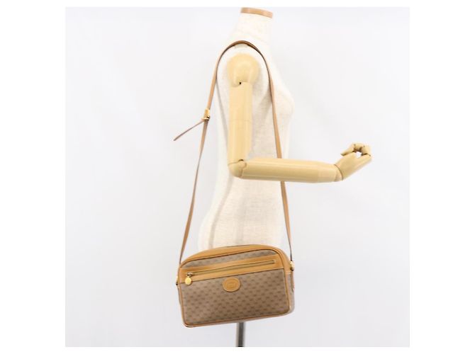 Gucci Borsa a Spalla Micro GG Supreme PVC Beige Oro 001 113 0942 Auth ep12096 D'oro - vista 25