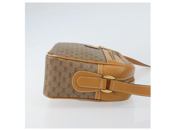 Gucci Borsa a Spalla Micro GG Supreme PVC Beige Oro 001 113 0942 Auth ep12096 D'oro - vista 4