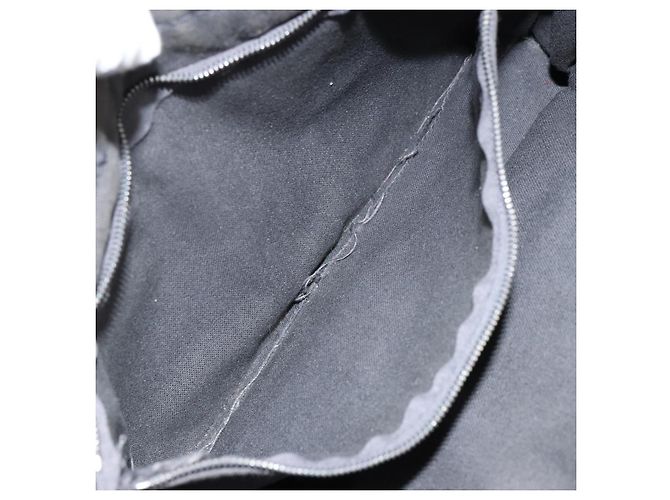 Hermès HERMES Fourre ToutPM Bolsa de Mano de Lona Gris Plata Auth 154596 Castaño - vista 19