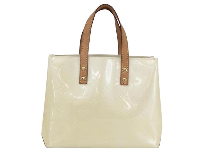 LOUIS VUITTON Borsa a Mano Monogram Vernis Reade PM Perle M91336 LV Auth 153943V - vista 13