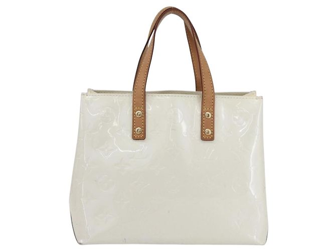 LOUIS VUITTON Borsa a Mano Monogram Vernis Reade PM Perle M91336 LV Auth 153943V - vista 2