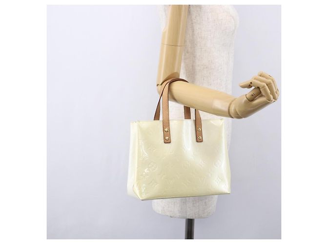 LOUIS VUITTON Borsa a Mano Monogram Vernis Reade PM Perle M91336 LV Auth 153943V - vista 21