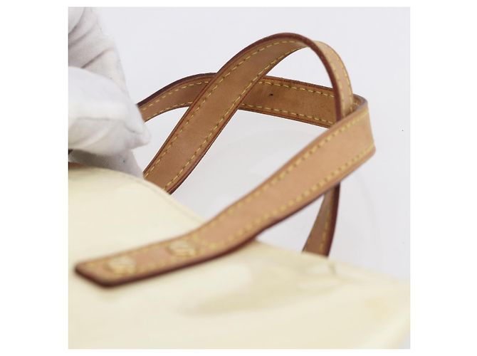 LOUIS VUITTON Borsa a Mano Monogram Vernis Reade PM Perle M91336 LV Auth 153943V - vista 8