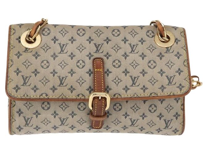 LOUIS VUITTON Bolsa de Ombro Mini Camille com Corrente Monograma Azul M92002 Auth 153870 - vista 13