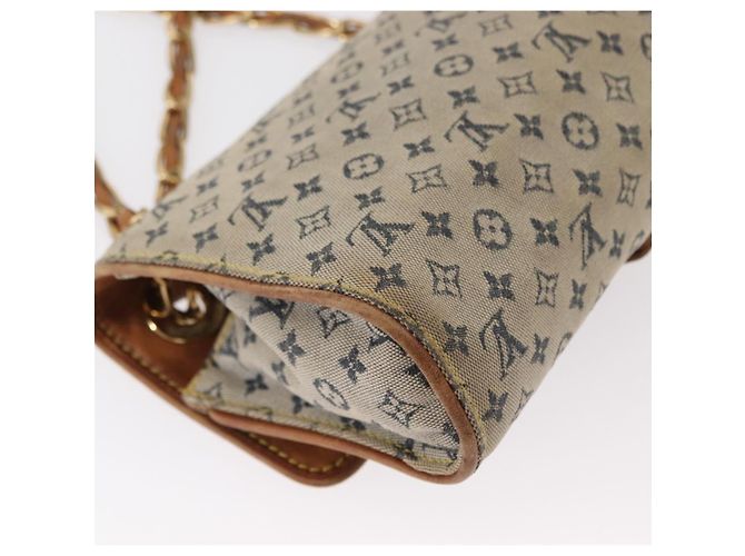LOUIS VUITTON Bolsa de Ombro Mini Camille com Corrente Monograma Azul M92002 Auth 153870 - vista 17