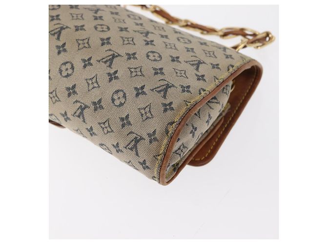 LOUIS VUITTON Bolsa de Ombro Mini Camille com Corrente Monograma Azul M92002 Auth 153870 - vista 18