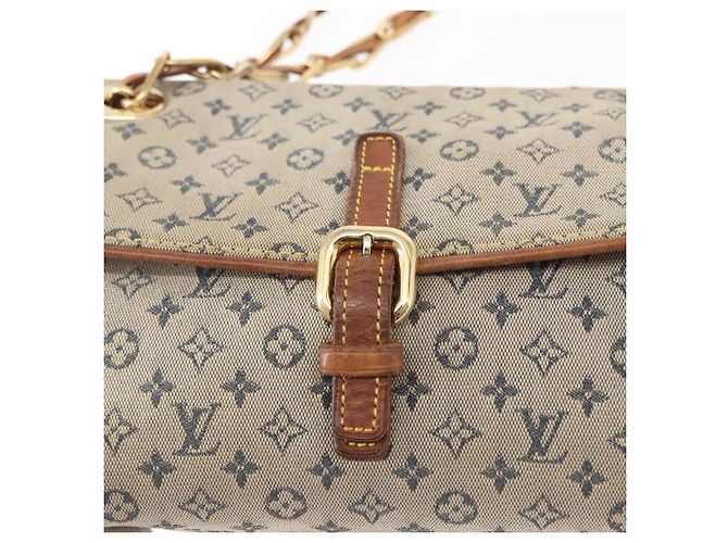 LOUIS VUITTON Bolsa de Ombro Mini Camille com Corrente Monograma Azul M92002 Auth 153870 - vista 19