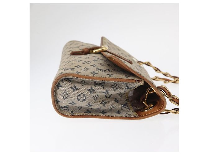 LOUIS VUITTON Bolsa de Ombro Mini Camille com Corrente Monograma Azul M92002 Auth 153870 - vista 3