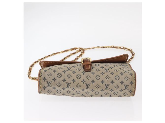 LOUIS VUITTON Bolsa de Ombro Mini Camille com Corrente Monograma Azul M92002 Auth 153870 - vista 5