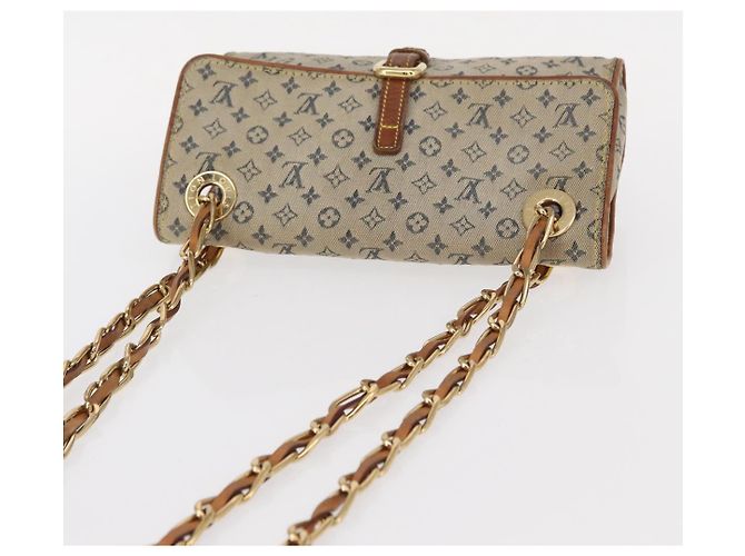 LOUIS VUITTON Bolsa de Ombro Mini Camille com Corrente Monograma Azul M92002 Auth 153870 - vista 6