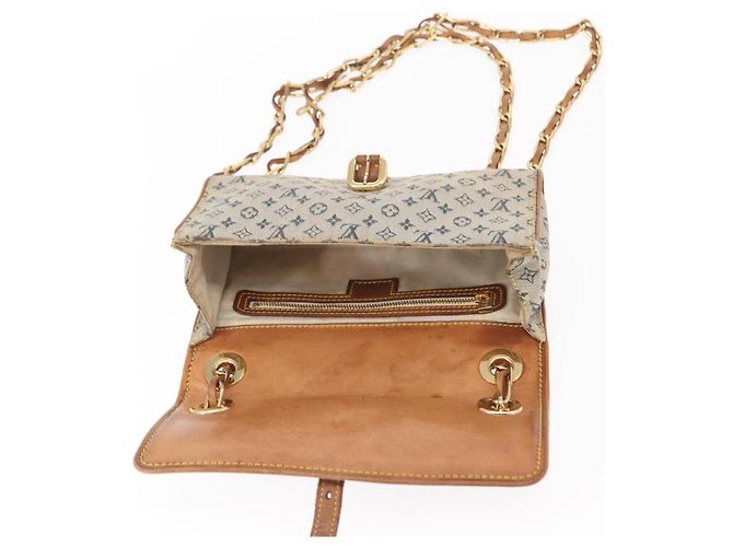 LOUIS VUITTON Bolsa de Ombro Mini Camille com Corrente Monograma Azul M92002 Auth 153870 - vista 8
