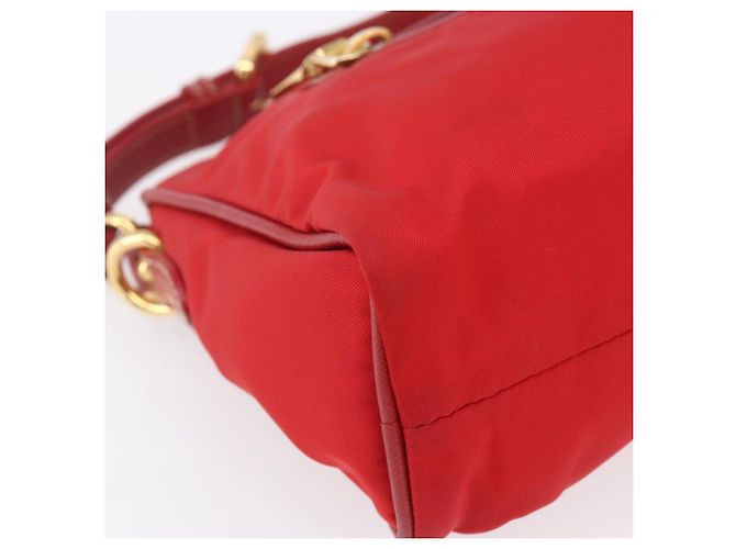 PRADA Borsa a Spalla in Nylon Rossa Oro Auth 154700V Rosso D'oro - vista 11
