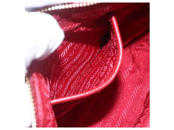 PRADA Borsa a Spalla in Nylon Rossa Oro Auth 154700V Rosso D'oro - vista 20