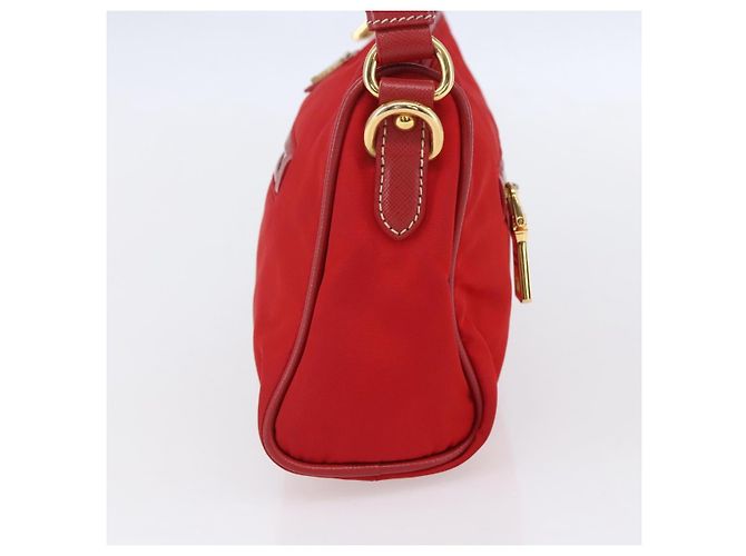 PRADA Borsa a Spalla in Nylon Rossa Oro Auth 154700V Rosso D'oro - vista 5