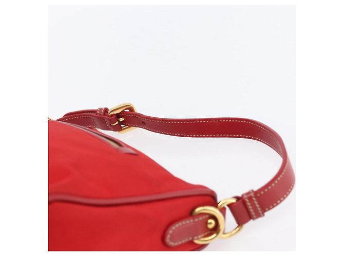 PRADA Borsa a Spalla in Nylon Rossa Oro Auth 154700V Rosso D'oro - vista 8