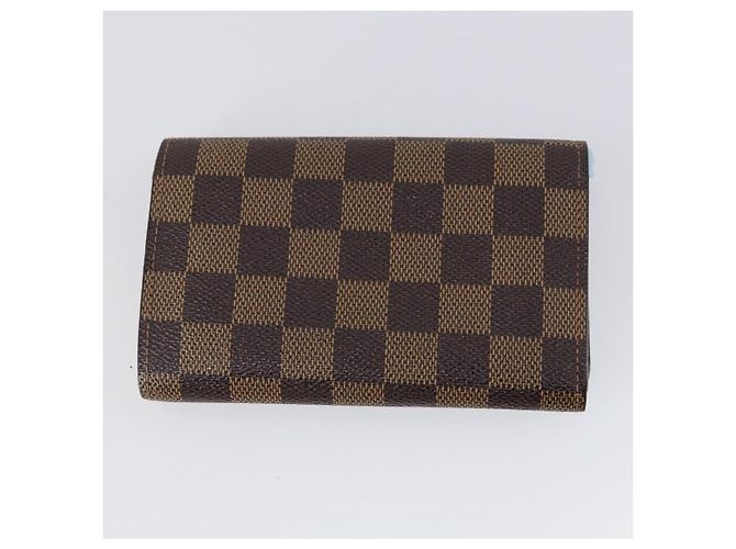 Portafoglio LOUIS VUITTON Monogram Damier Ebene 3 pezzi LV Auth bs31237 Monogramma - vista 10