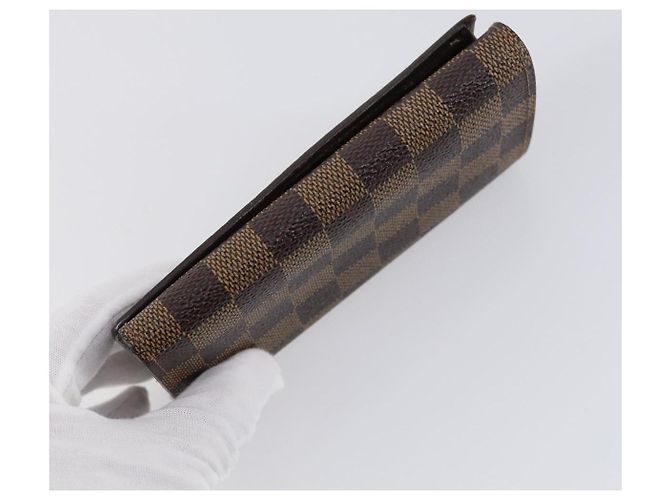Portafoglio LOUIS VUITTON Monogram Damier Ebene 3 pezzi LV Auth bs31237 Monogramma - vista 13