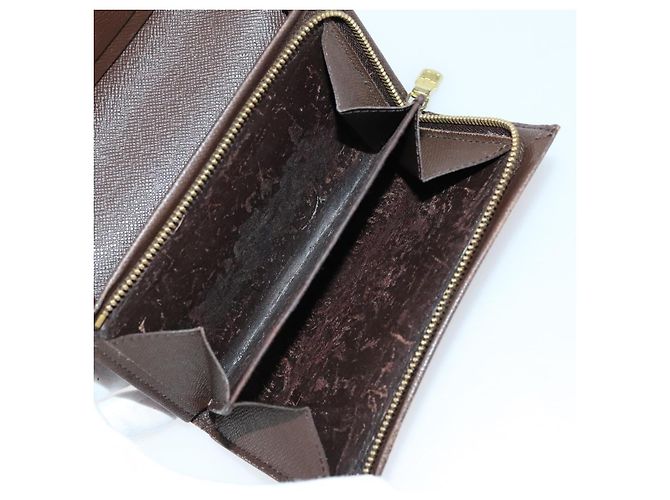 Portafoglio LOUIS VUITTON Monogram Damier Ebene 3 pezzi LV Auth bs31237 Monogramma - vista 16