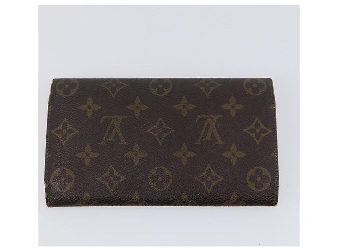 Portafoglio LOUIS VUITTON Monogram Damier Ebene 3 pezzi LV Auth bs31237 Monogramma - vista 3