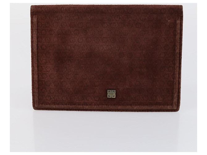 Borsa Clutch GIVENCHY in Pelle 4 Pezzi Rosso Nero Auth bs30863 - vista 19