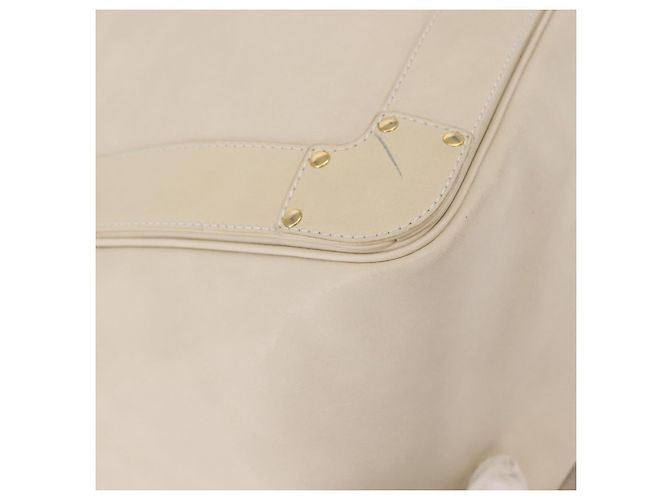Chloé Borsa Tote Eden in pelle bianca e oro Auth th6490 Bianco D'oro - vista 12