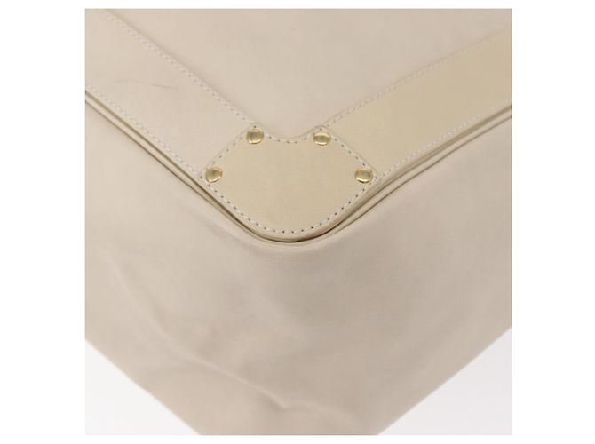 Chloé Borsa Tote Eden in pelle bianca e oro Auth th6490 Bianco D'oro - vista 13