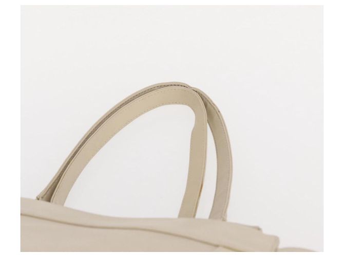 Chloé Borsa Tote Eden in pelle bianca e oro Auth th6490 Bianco D'oro - vista 8