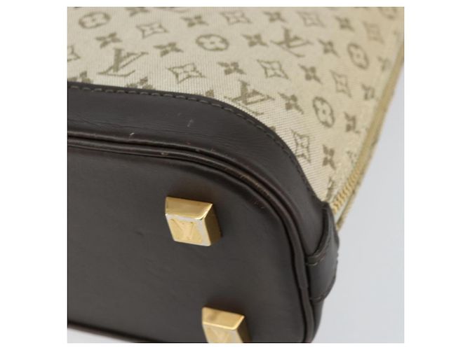 LOUIS VUITTON Mini Alma Haut Borsa a Mano Monogramma Khaki M92203 LV Auth th6528 Cachi - vista 10