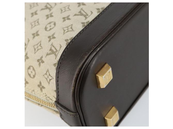 LOUIS VUITTON Mini Alma Haut Borsa a Mano Monogramma Khaki M92203 LV Auth th6528 Cachi - vista 11