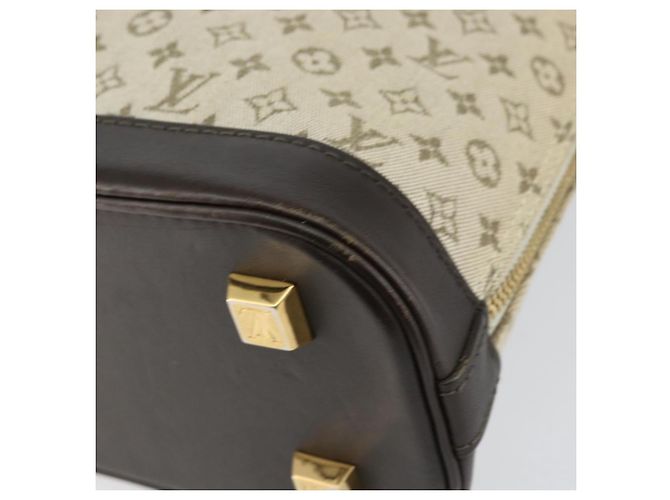 LOUIS VUITTON Mini Alma Haut Borsa a Mano Monogramma Khaki M92203 LV Auth th6528 Cachi - vista 12