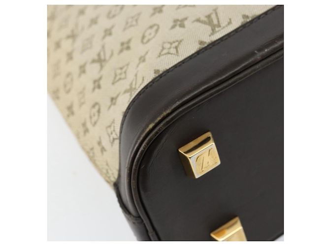 LOUIS VUITTON Mini Alma Haut Borsa a Mano Monogramma Khaki M92203 LV Auth th6528 Cachi - vista 13