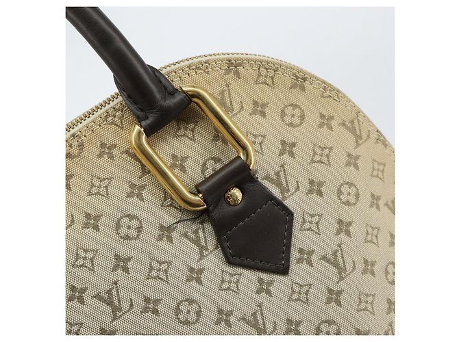 LOUIS VUITTON Mini Alma Haut Borsa a Mano Monogramma Khaki M92203 LV Auth th6528 Cachi - vista 14