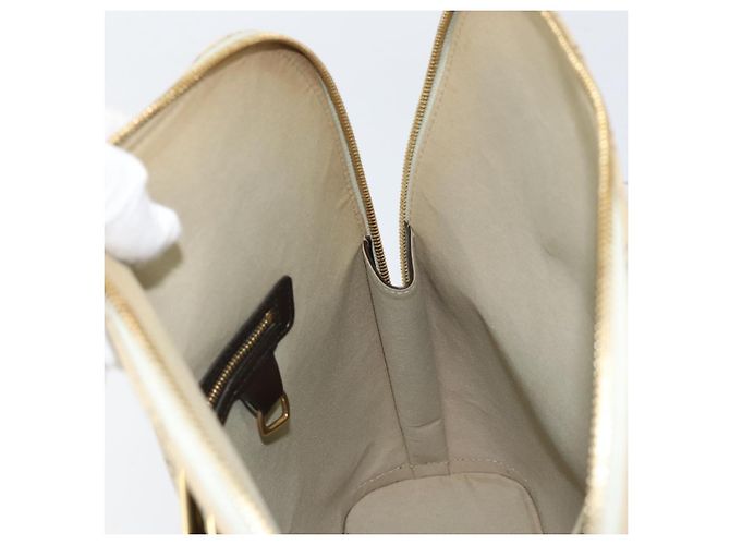 LOUIS VUITTON Mini Alma Haut Borsa a Mano Monogramma Khaki M92203 LV Auth th6528 Cachi - vista 18