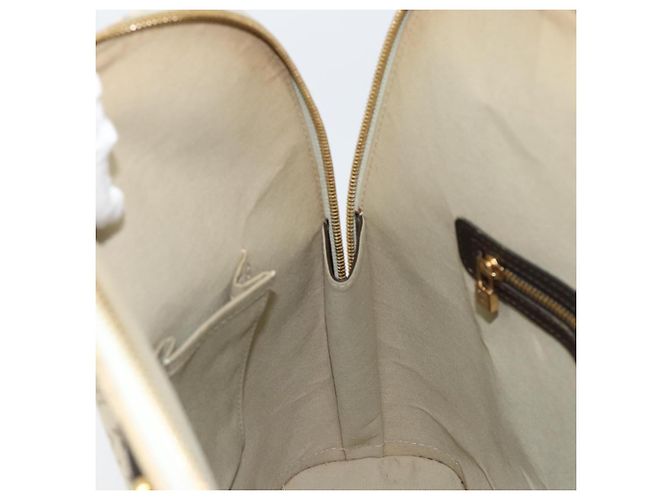 LOUIS VUITTON Mini Alma Haut Borsa a Mano Monogramma Khaki M92203 LV Auth th6528 Cachi - vista 19