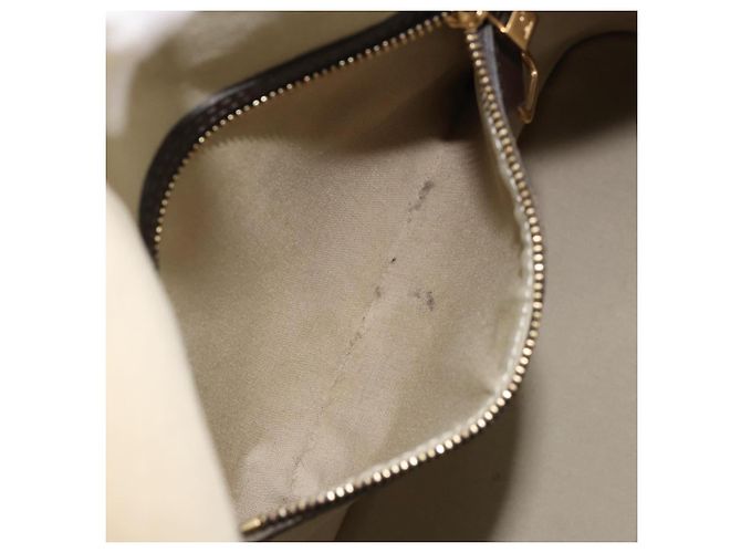 LOUIS VUITTON Mini Alma Haut Borsa a Mano Monogramma Khaki M92203 LV Auth th6528 Cachi - vista 21