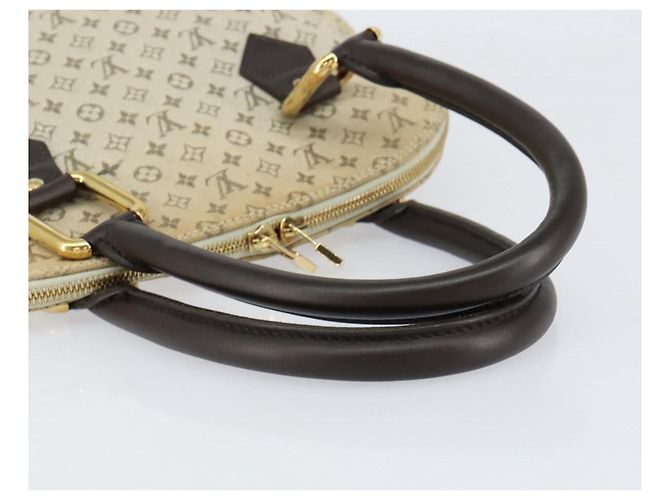 LOUIS VUITTON Mini Alma Haut Borsa a Mano Monogramma Khaki M92203 LV Auth th6528 Cachi - vista 7