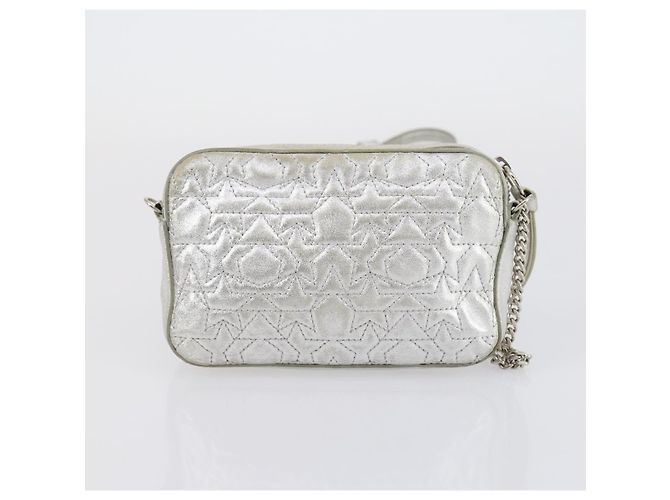 Borsa a Spalla in Pelle Jimmy Choo 2 Set Nero Argento Auth BA7835 - vista 11